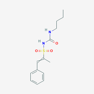 N-(Butylcarbamoyl)-1-phenylprop-1-ene-2-sulfonamide