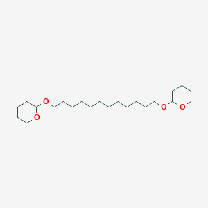 molecular formula C22H42O4 B14628091 2,2'-[Dodecane-1,12-diylbis(oxy)]bis(oxane) CAS No. 55009-72-8