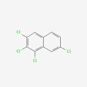 molecular formula C10H4Cl4 B14628095 1,2,3,7-Tetrachloronaphthalene CAS No. 55720-41-7