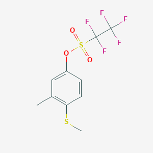 3-Methyl-4-(methylsulfanyl)phenyl pentafluoroethane-1-sulfonate