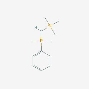 molecular formula C12H21PSi B14628148 Dimethyl(phenyl)[(trimethylsilyl)methylidene]-lambda~5~-phosphane CAS No. 54294-40-5