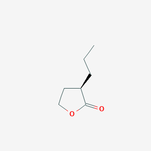 molecular formula C7H12O2 B14628177 (3R)-3-Propyloxolan-2-one CAS No. 55232-22-9