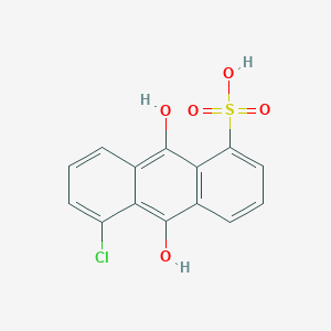 5-Chloro-9,10-dihydroxyanthracene-1-sulfonic acid