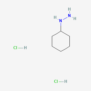 molecular formula C6H16Cl2N2 B1462822 Cyclohexylhydrazine dihydrochloride CAS No. 936338-86-2