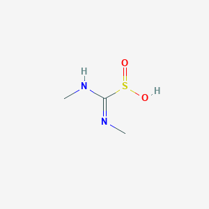 molecular formula C3H8N2O2S B14628309 (Z)-(Methylamino)(methylimino)methanesulfinic acid CAS No. 55152-72-2