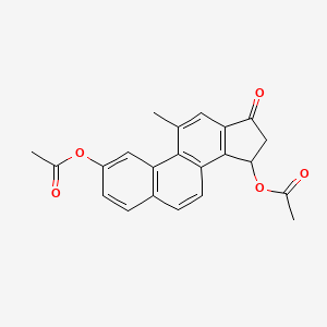 11-Methyl-17-oxogona-1,3,5(10),6,8,11,13-heptaene-2,15-diyl diacetate