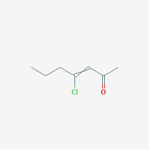 4-Chlorohept-3-en-2-one