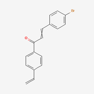 molecular formula C17H13BrO B14628385 3-(4-Bromophenyl)-1-(4-ethenylphenyl)prop-2-en-1-one CAS No. 54972-33-7