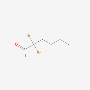 molecular formula C6H10Br2O B14628442 2,2-Dibromohexanal CAS No. 57024-79-0