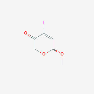 (6R)-4-Iodo-6-methoxy-2H-pyran-3(6H)-one