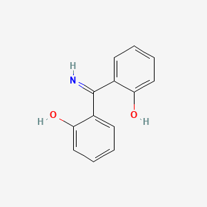 molecular formula C13H11NO2 B14628453 6-[Amino(2-hydroxyphenyl)methylidene]cyclohexa-2,4-dien-1-one CAS No. 54758-72-4