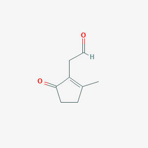 (2-Methyl-5-oxocyclopent-1-en-1-yl)acetaldehyde