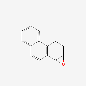 molecular formula C14H12O B14628477 1,2-Epoxy-1,2,3,4-tetrahydrophenanthrene CAS No. 56179-80-7