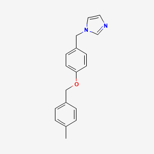 1-({4-[(4-Methylphenyl)methoxy]phenyl}methyl)-1H-imidazole