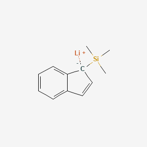 molecular formula C12H15LiSi B14628587 lithium;inden-1-id-1-yl(trimethyl)silane CAS No. 55563-48-9