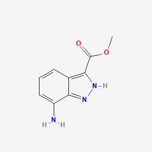 molecular formula C9H9N3O2 B1462859 7-氨基-1H-吲唑-3-甲酸甲酯 CAS No. 660823-37-0