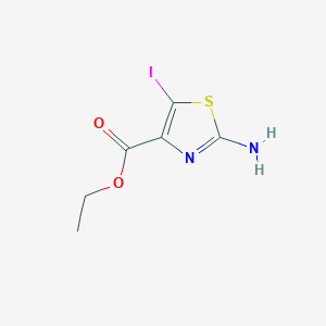 molecular formula C6H7IN2O2S B1462864 Ethyl 2-amino-5-iodothiazole-4-carboxylate CAS No. 860646-12-4