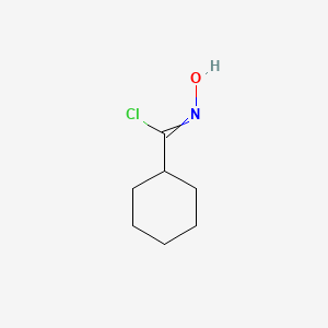 molecular formula C7H12ClNO B14628645 N-Hydroxycyclohexanecarboximidoyl chloride CAS No. 55278-53-0