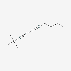 molecular formula C12H18 B14628682 2,2-Dimethyl-3,5-decadiyne CAS No. 55682-73-0