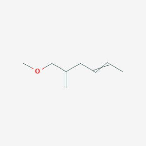 molecular formula C8H14O B14628688 2-(Methoxymethyl)hexa-1,4-diene CAS No. 57217-22-8