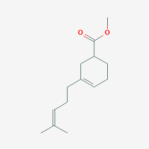 molecular formula C14H22O2 B14628707 Methyl 3-(4-methylpent-3-en-1-yl)cyclohex-3-ene-1-carboxylate CAS No. 53311-90-3