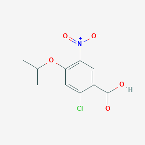 molecular formula C10H10ClNO5 B1462871 2-Chloro-4-isopropoxy-5-nitrobenzoic acid CAS No. 1032903-53-9