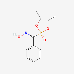 molecular formula C11H16NO4P B14628725 Diethyl [(hydroxyimino)(phenyl)methyl]phosphonate CAS No. 57353-44-3