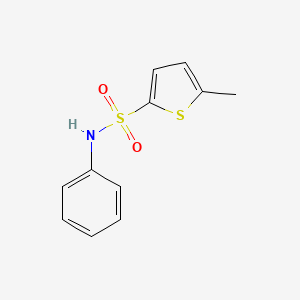 molecular formula C11H11NO2S2 B14628742 5-Methyl-N-phenylthiophene-2-sulfonamide CAS No. 55854-41-6