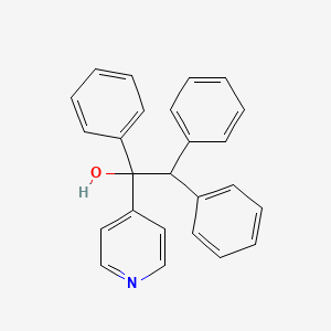 molecular formula C25H21NO B14628765 4-Pyridinemethanol, alpha-(diphenylmethyl)-alpha-phenyl- CAS No. 56501-83-8