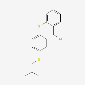 1-(Chloromethyl)-2-({4-[(2-methylpropyl)sulfanyl]phenyl}sulfanyl)benzene