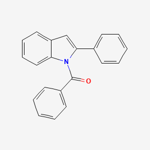 molecular formula C21H15NO B14628780 Phenyl(2-phenyl-1H-indol-1-yl)methanone CAS No. 53330-45-3