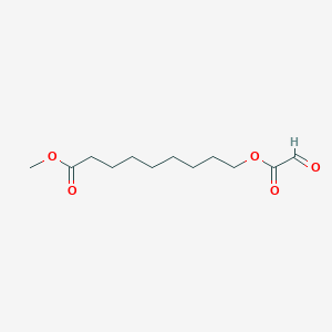 molecular formula C12H20O5 B14628795 Methyl 9-[(oxoacetyl)oxy]nonanoate CAS No. 55184-92-4