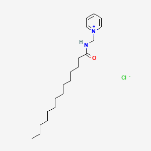 molecular formula C20H35ClN2O B14628846 1-[(Tetradecanoylamino)methyl]pyridin-1-ium chloride CAS No. 53421-26-4