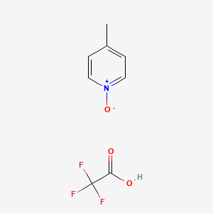 molecular formula C8H8F3NO3 B14628925 4-Methyl-1-oxidopyridin-1-ium;2,2,2-trifluoroacetic acid CAS No. 53441-67-1