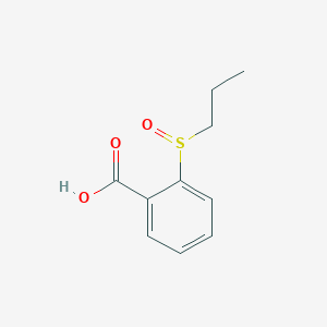 molecular formula C10H12O3S B14629109 2-(Propane-1-sulfinyl)benzoic acid CAS No. 54705-20-3