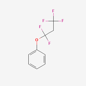 molecular formula C9H7F5O B14629137 (1,1,3,3,3-Pentafluoropropoxy)benzene CAS No. 54099-27-3