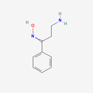 molecular formula C9H12N2O B14629149 N-(3-amino-1-phenylpropylidene)hydroxylamine CAS No. 57500-77-3