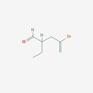 molecular formula C7H11BrO B14629150 4-Bromo-2-ethylpent-4-enal CAS No. 54814-07-2