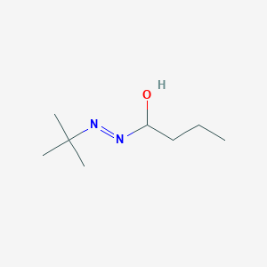 molecular formula C8H18N2O B14629158 1-[(E)-tert-Butyldiazenyl]butan-1-ol CAS No. 57910-45-9