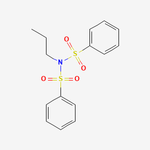 molecular formula C15H17NO4S2 B14629169 N-(Benzenesulfonyl)-N-propylbenzenesulfonamide CAS No. 54563-70-1