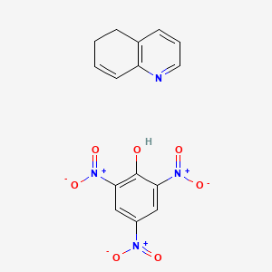 molecular formula C15H12N4O7 B14629170 5,6-Dihydroquinoline;2,4,6-trinitrophenol CAS No. 54087-12-6