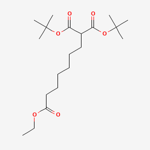 molecular formula C20H36O6 B14629173 1,1-Di-tert-butyl 7-ethyl heptane-1,1,7-tricarboxylate CAS No. 54131-76-9