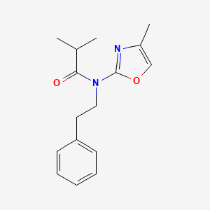 2-Methyl-N-(4-methyl-1,3-oxazol-2-yl)-N-(2-phenylethyl)propanamide