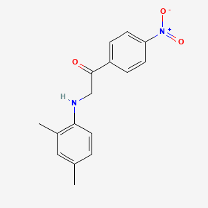 2-(2,4-Dimethylanilino)-1-(4-nitrophenyl)ethan-1-one