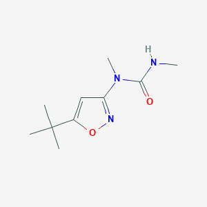 molecular formula C10H17N3O2 B14629223 N-(5-tert-Butyl-1,2-oxazol-3-yl)-N,N'-dimethylurea CAS No. 55807-94-8