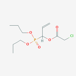 1-(Dipropoxyphosphoryl)prop-2-en-1-yl chloroacetate