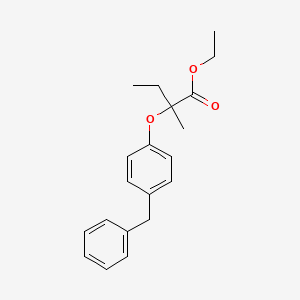 Ethyl 2-(4-benzylphenoxy)-2-methylbutanoate