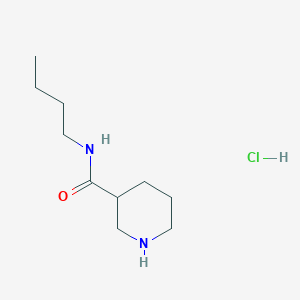 molecular formula C10H21ClN2O B1462928 N-butylpiperidine-3-carboxamide hydrochloride CAS No. 937725-10-5