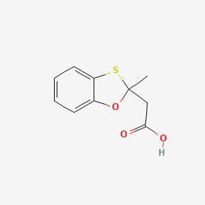 1,3-Benzoxathiole-2-acetic acid, 2-methyl-