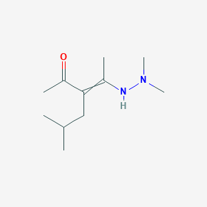 3-[1-(2,2-Dimethylhydrazinyl)ethylidene]-5-methylhexan-2-one